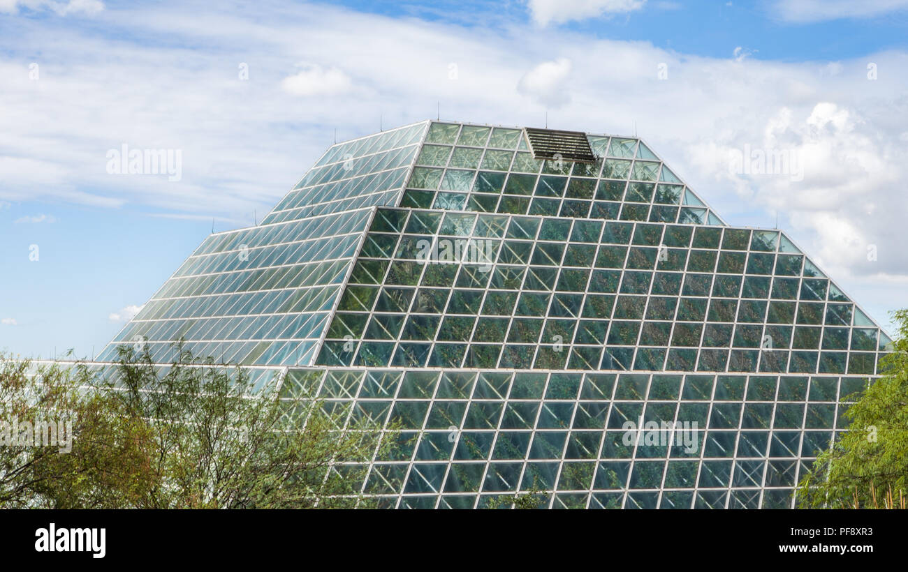 Biosphere 2 complex in Oracle, Arizona Stock Photo