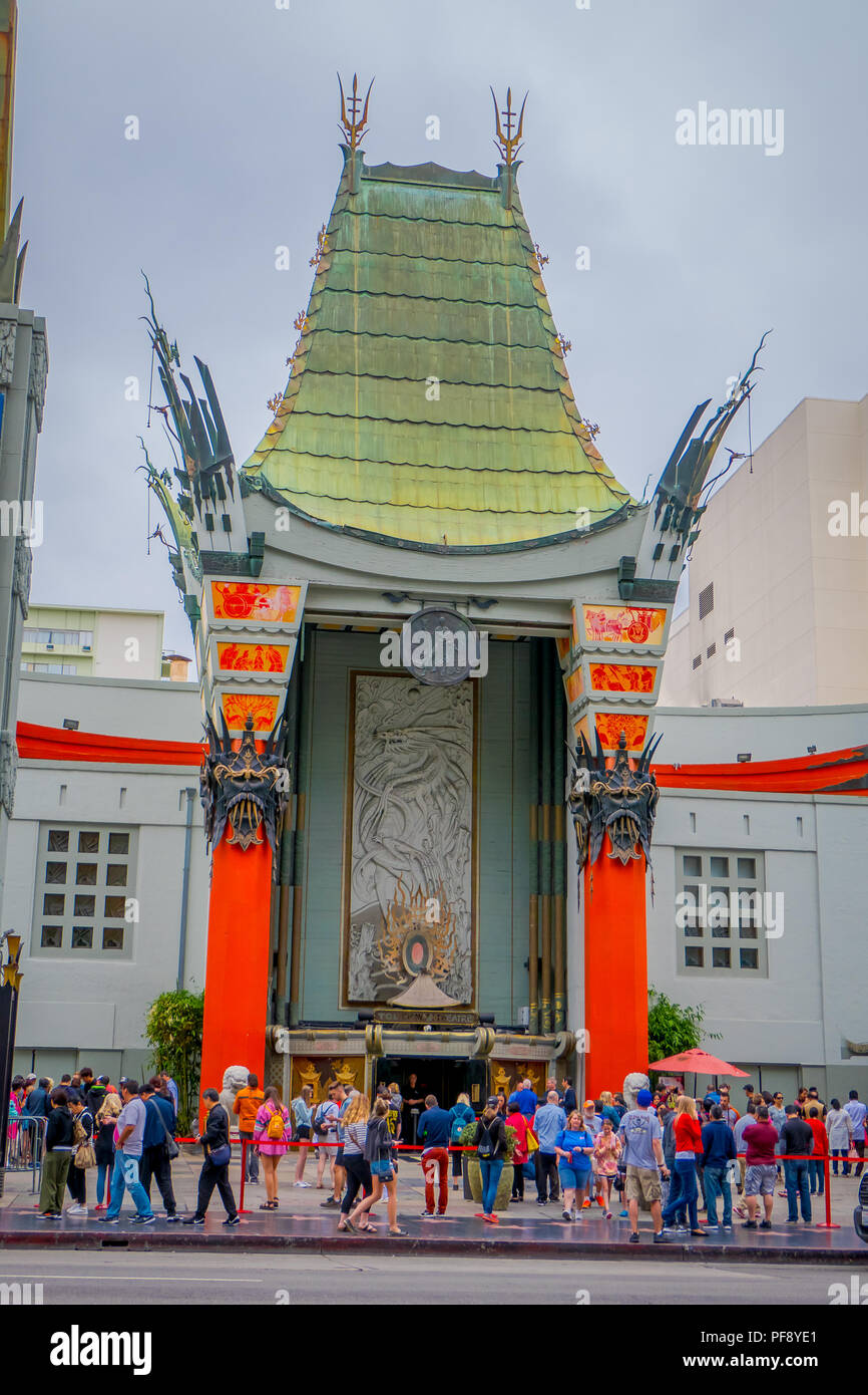 Los Angeles, California, USA, JUNE, 15, 2018: Historic Grauman's Chinese Theater in Los Angeles, CA. Opened in 1922 this Hollywood landmark is on the Hollywood Walk of Fame and attracts many visitors Stock Photo