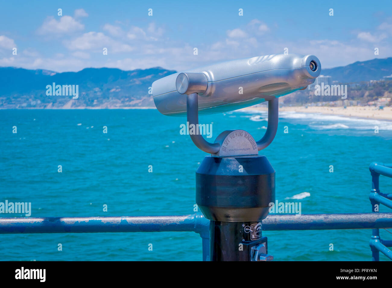 Los Angeles, California, USA, JUNE, 15, 2018 Close up of coin operated