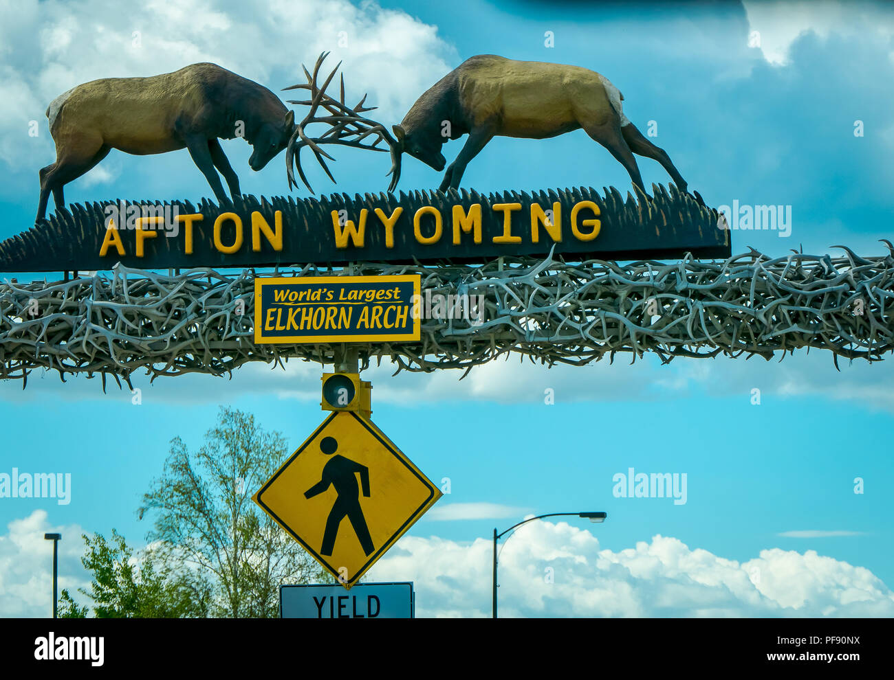Afton elk horn arch, wyoming hires stock photography and images Alamy