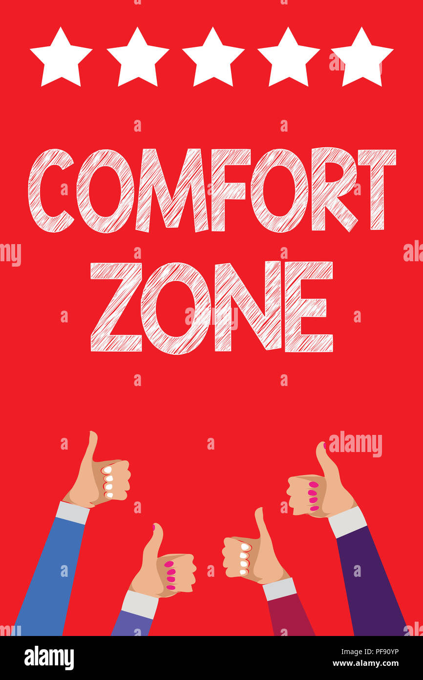 Handwriting Text Writing Comfort Zone Concept Meaning A Situation