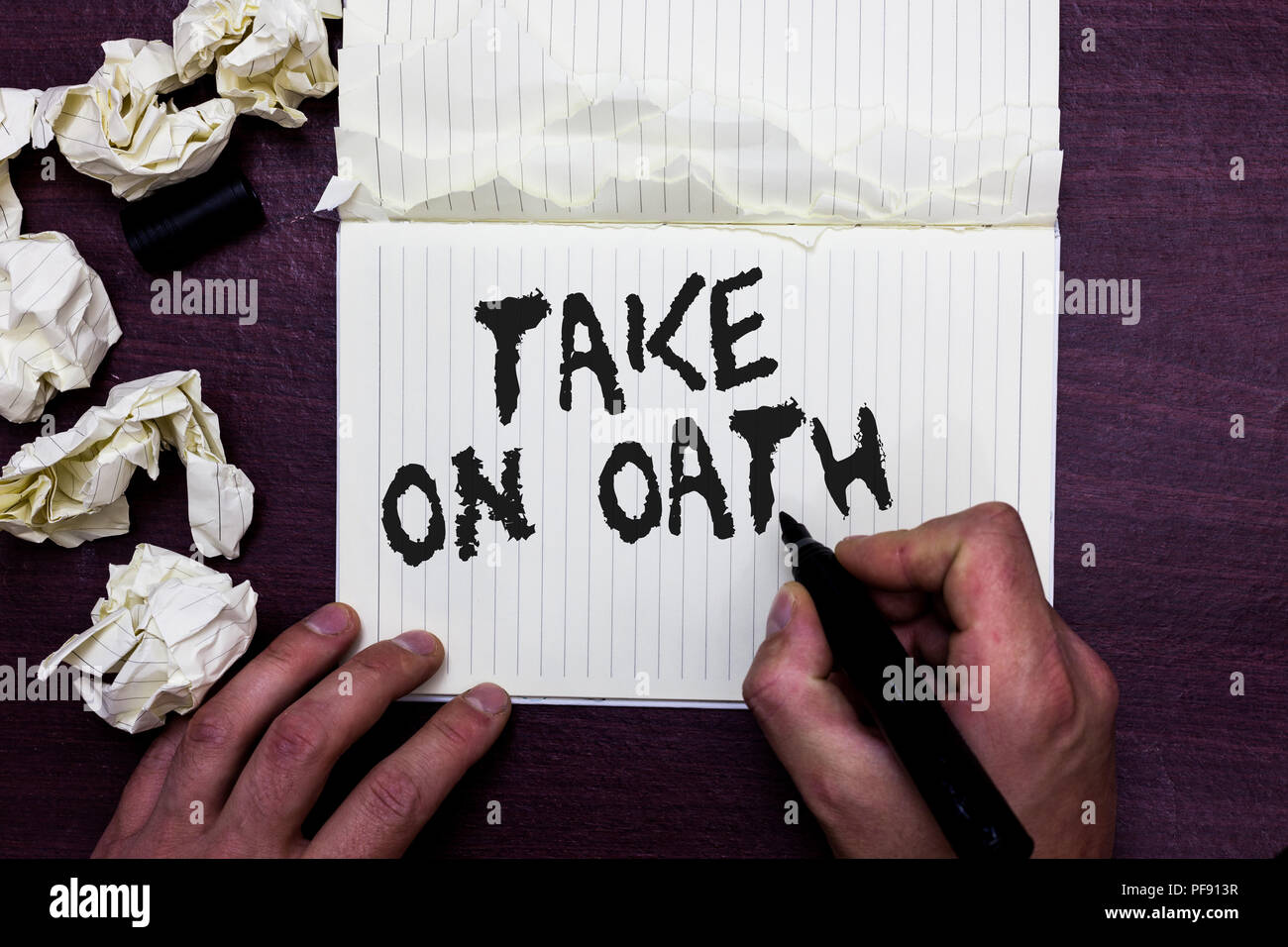 Taking a solemn oath hires stock photography and images Alamy