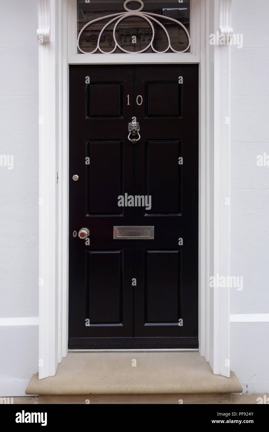 Number 10 Front Door Stock Photo 215943531 Alamy