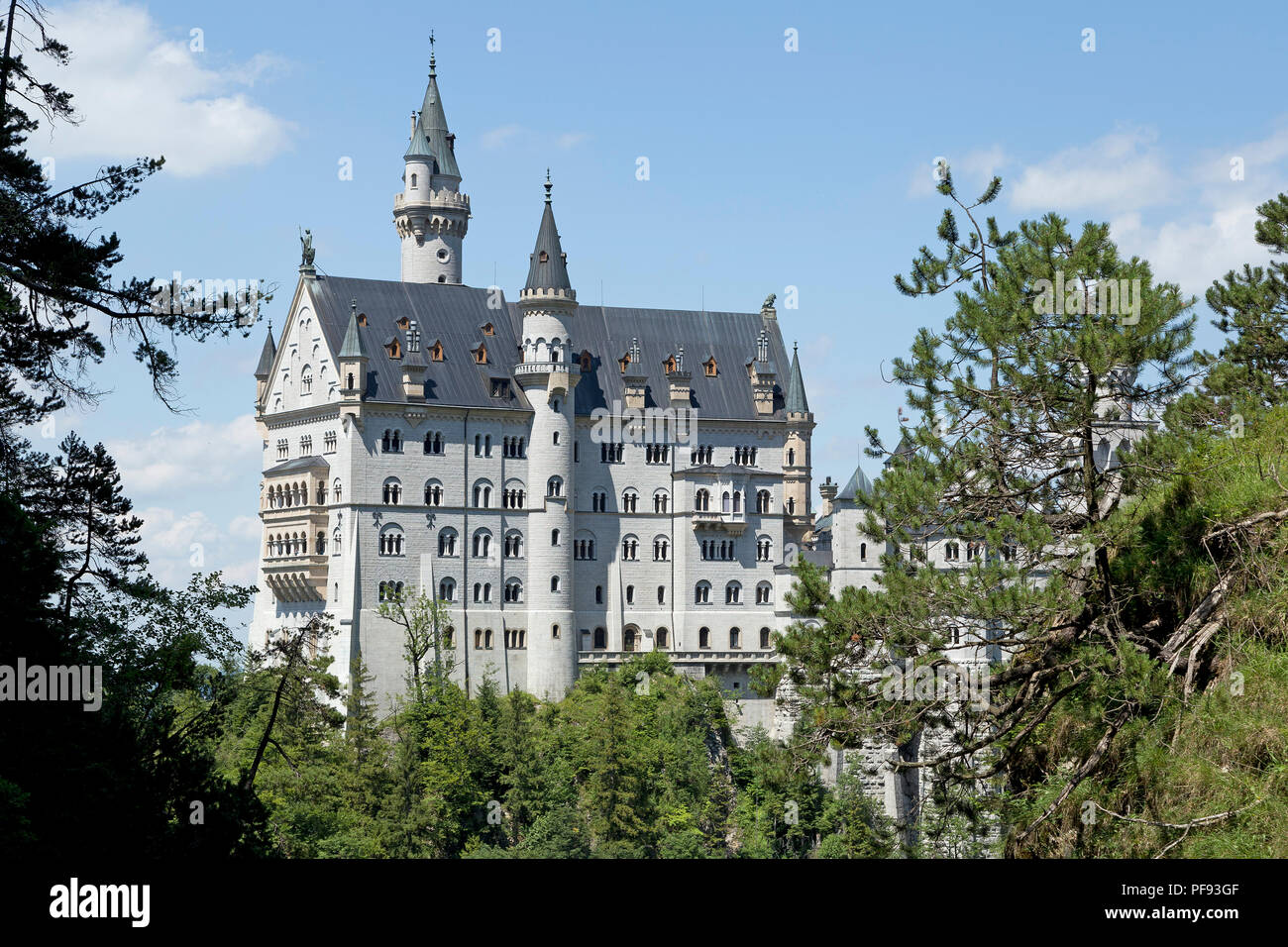 Neuschwanstein Castle, Hohenschwangau, Allgaeu, Bavaria, Germany Stock Photo