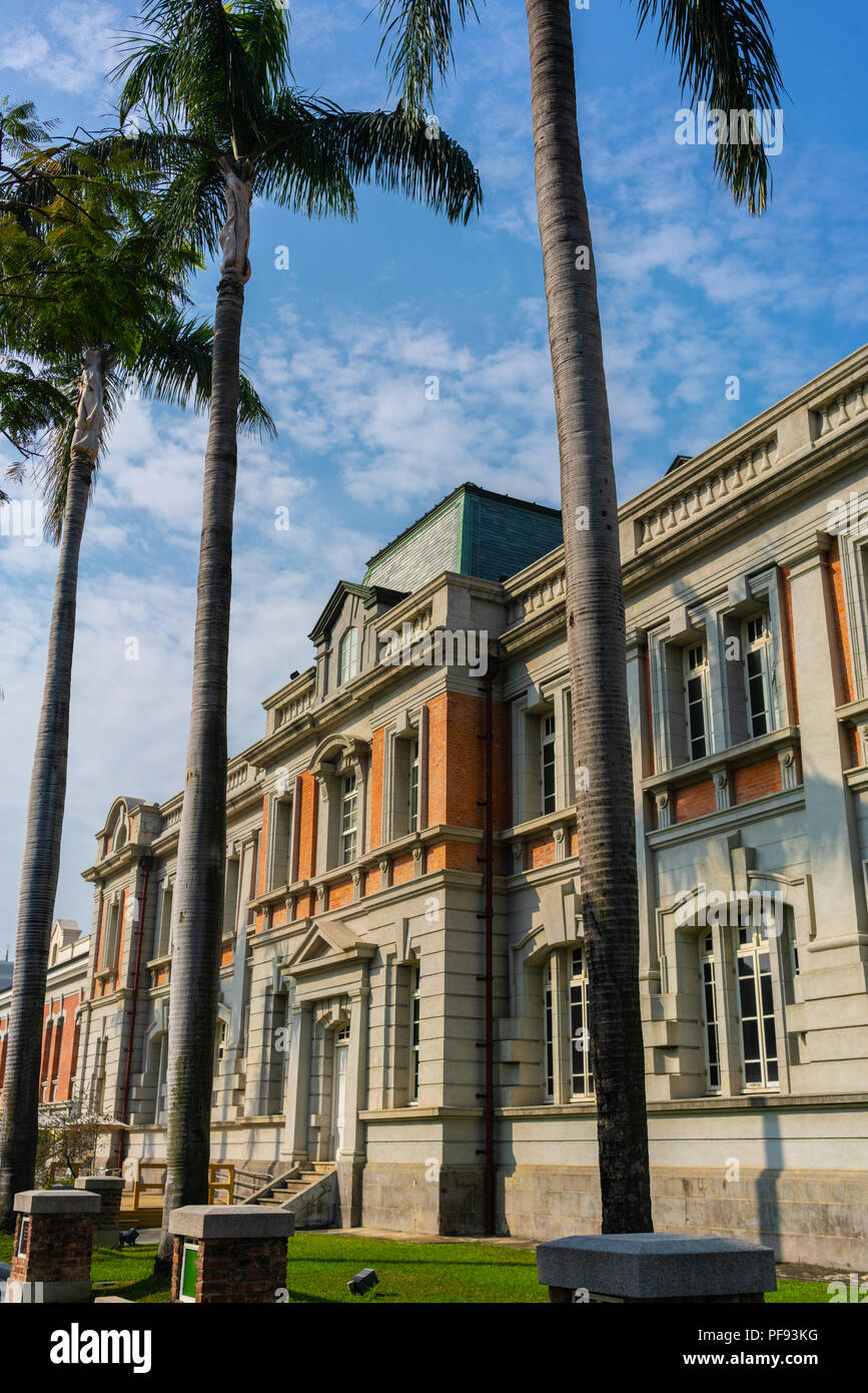 Former government building of the Tainan Prefecture during Japanese rule in Taiwan now turned into a literature museum Stock Photo