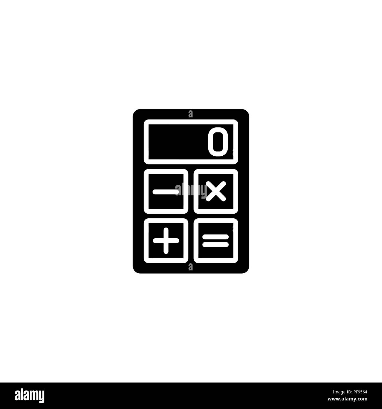 Web Icon Calculator Black On White Background Stock Vector Image Art Alamy