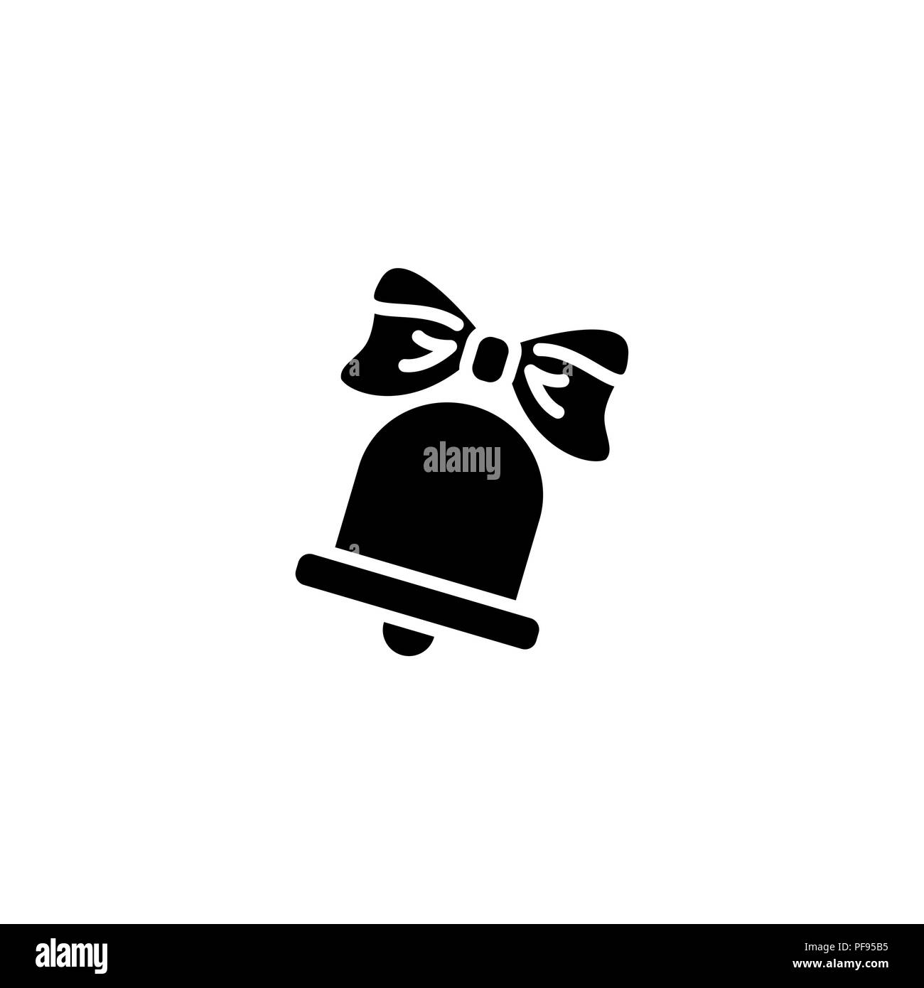 Bell ringing icon vector Black and White Stock Photos & Images - Alamy