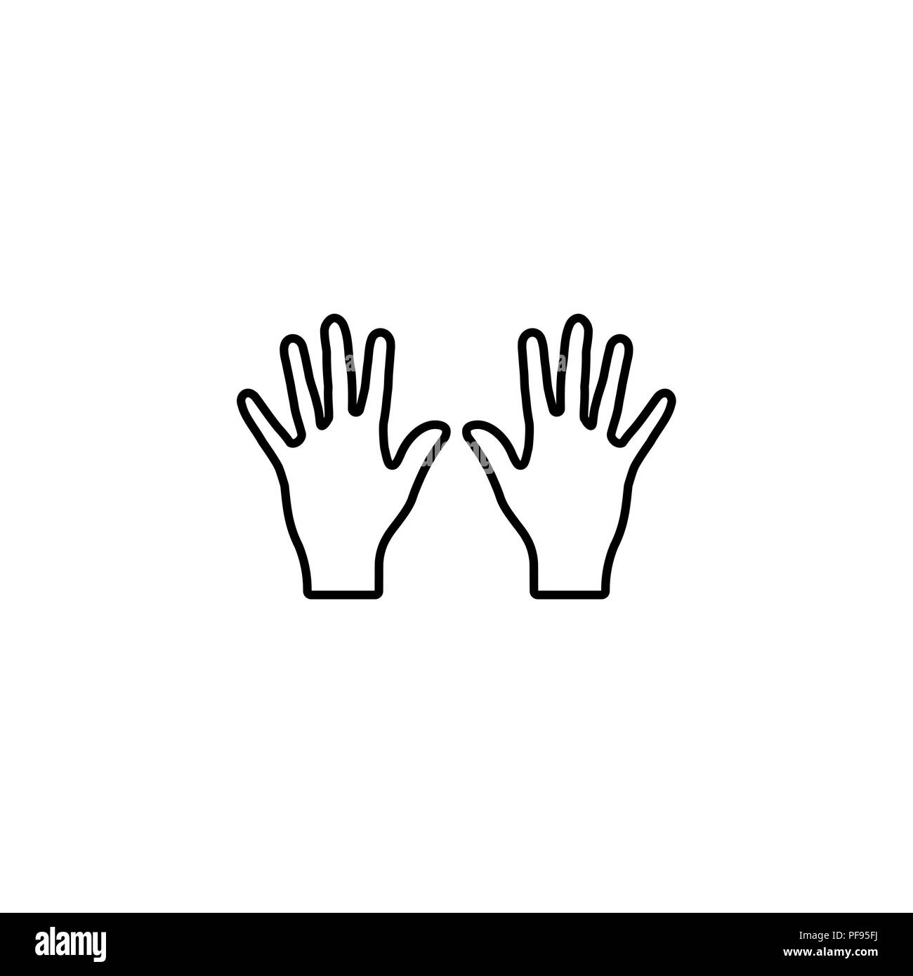 Silhouette left and right hands Black and White Stock Photos \u0026 Images -  Alamy, image size:1300x1390