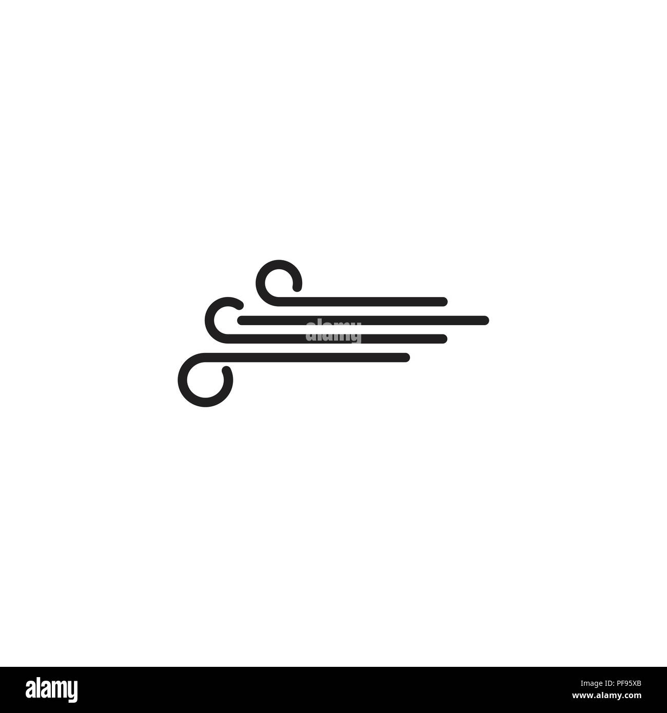 Web icon. Wind. vector illustration black on white background Stock ...