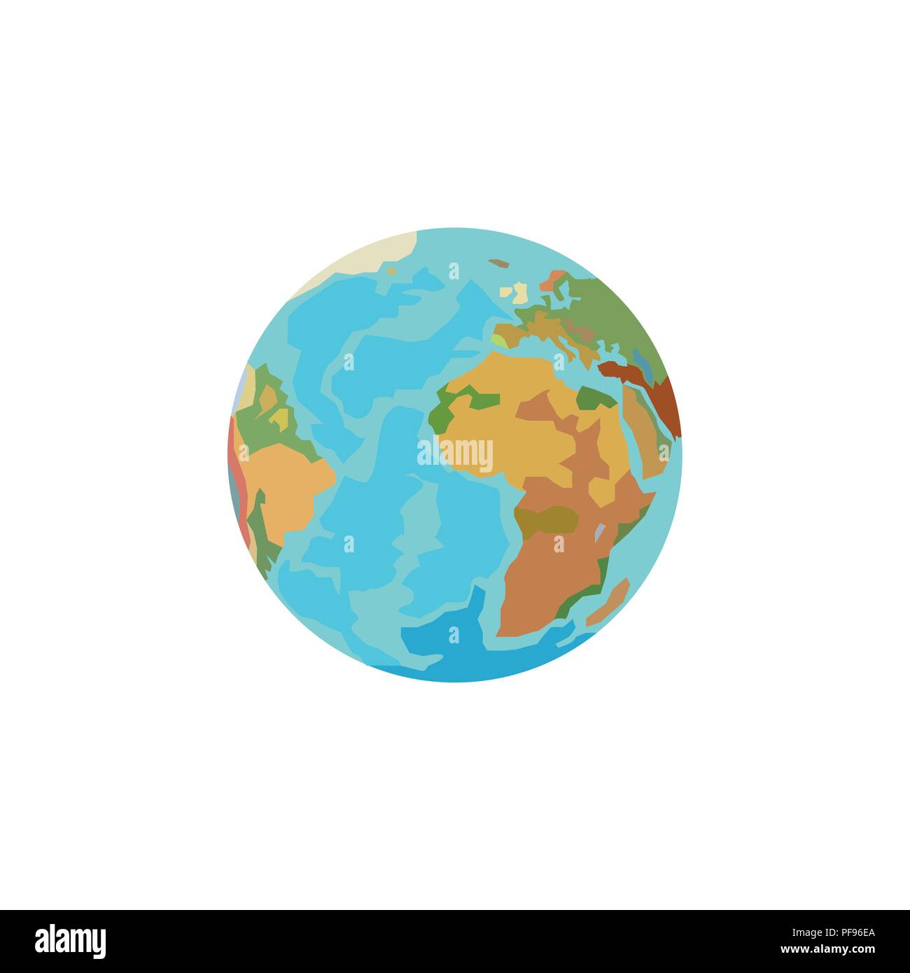 Color vector image. Planet Earth, globe on a white background Stock Vector Image & Art - Alamy