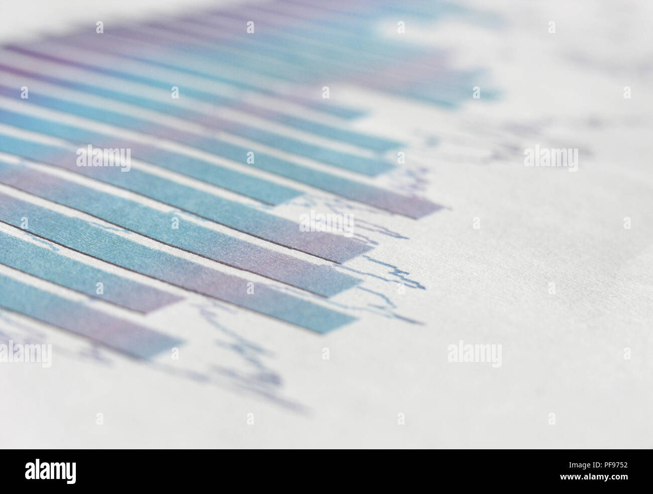 Concept image of data collection and statistical work:the business graph Stock Photo