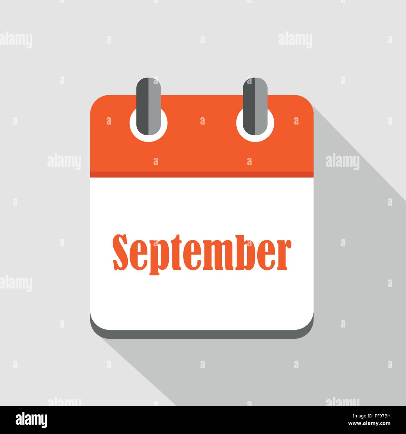 calendar icon business september vector illustration EPS10 Stock Vector