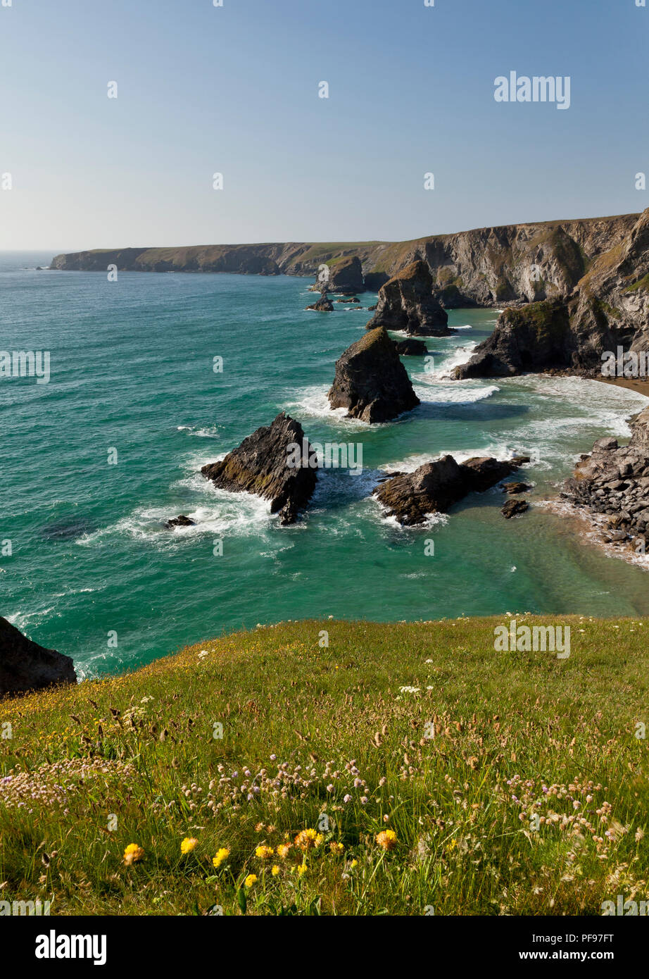 Bedruthan Steps, Cornwall, UK Stock Photo Alamy