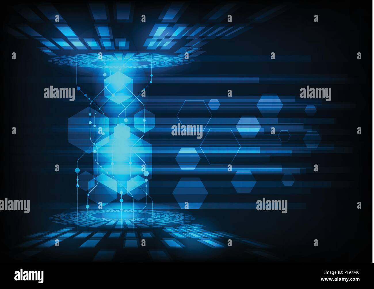 Abstract futuristic digital technology background. Illustration Vector ...