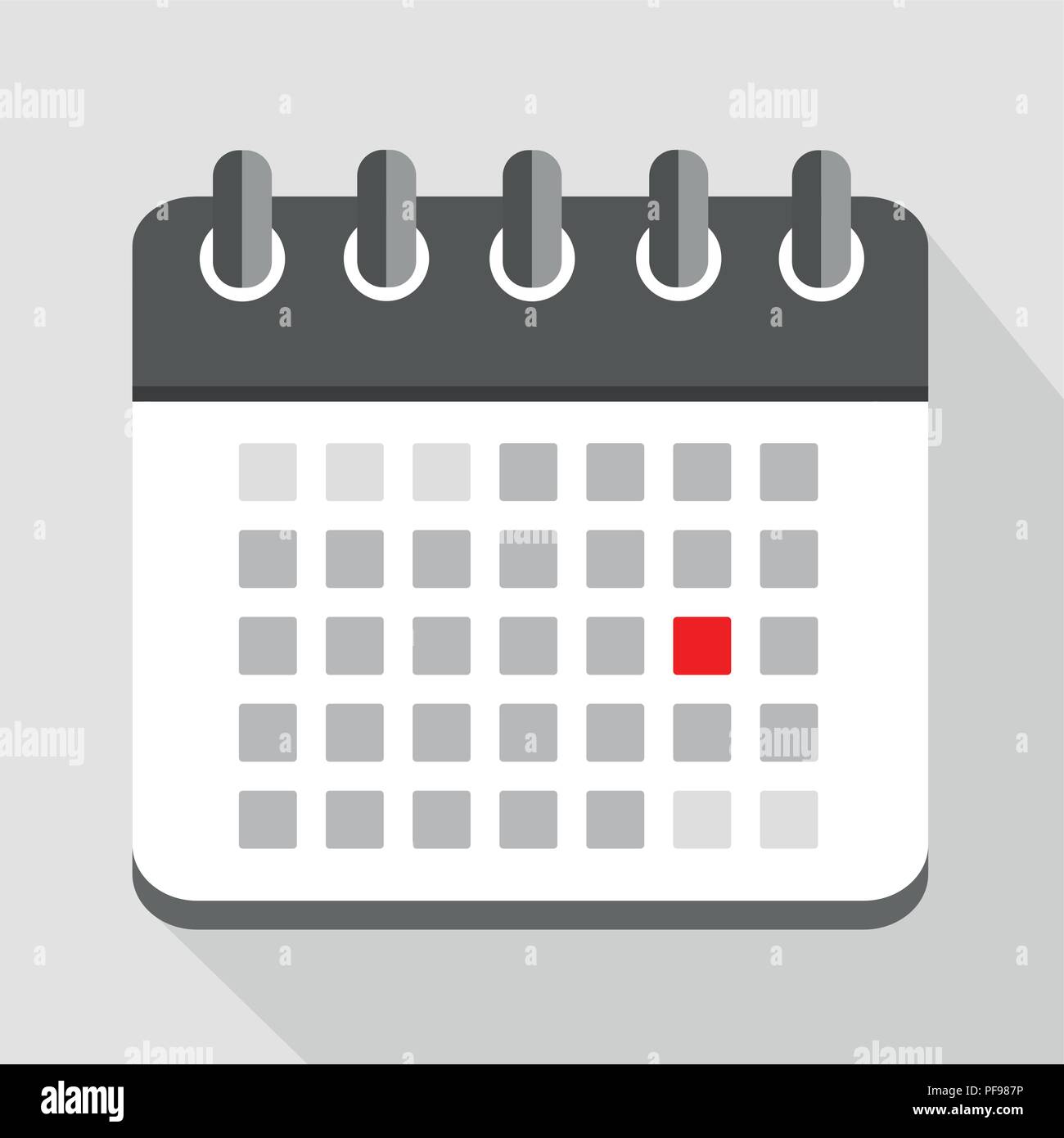 Important appointment in the calendar vector illustration eps10 stock