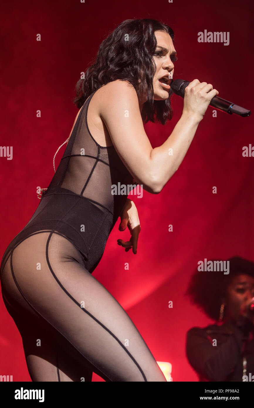 The British pop singer Jessie J. live at the 26th Blue Balls Festival in Lucerne, Switzerland Stock Photo