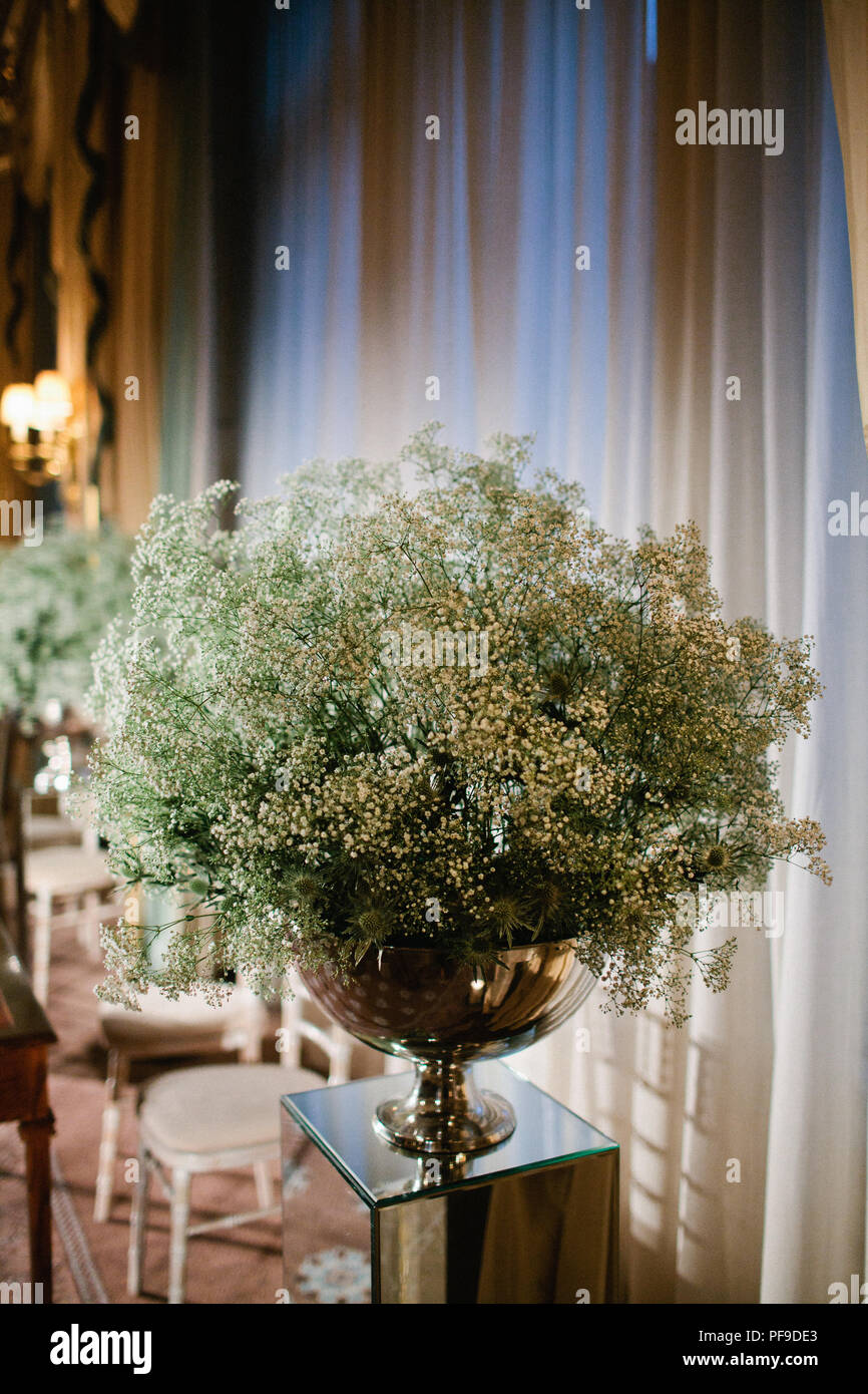 Baby S Breath Gypsophila Bouquet At A Claridges Wedding Reception London Uk Stock Photo Alamy Baby S Breath Gypsophila Bouquet At A Claridges Wedding Reception London Uk Stock Photo Alamy