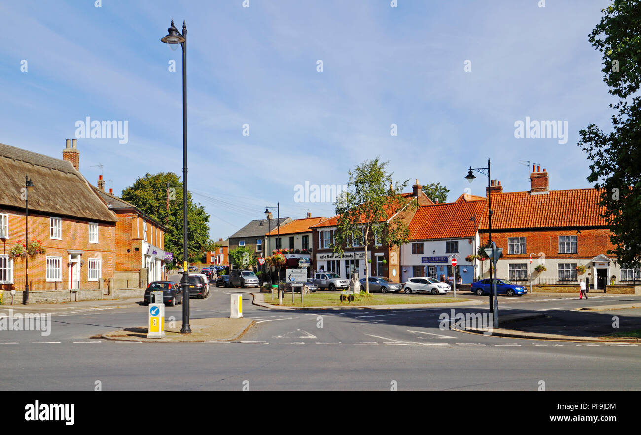 A view of The Green in the centre of the small market town of Acle