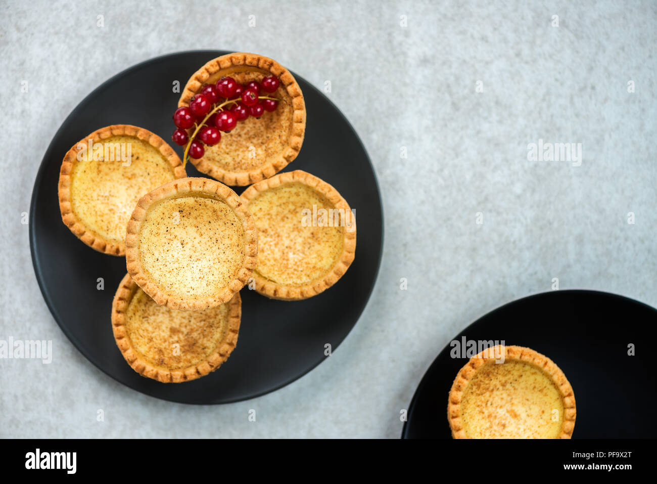 Free range Egg Custard Tart, traditional English, Portuguese, Chinese