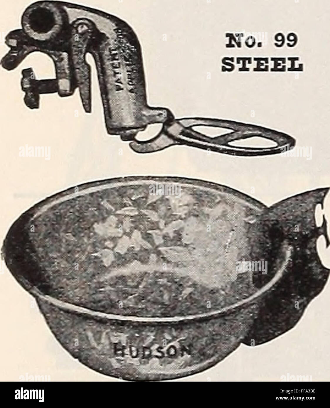 . Diamond jubilee 75th anniversary. Gardening Equipment and supplies Catalogs; Agricultural implements Catalogs; Seeds Catalogs; Bulbs (Plants) Catalogs; Vegetables Catalogs; Flowers Catalogs. lA StaU With llOS Stanchion, $11.70 lA Stall With 193 Stanchion, $9.55 HUDSON WATER BOWLS. Please note that these images are extracted from scanned page images that may have been digitally enhanced for readability - coloration and appearance of these illustrations may not perfectly resemble the original work.. Griffith and Turner Co; Henry G. Gilbert Nursery and Seed Trade Catalog Collection. Baltimore,  Stock Photo