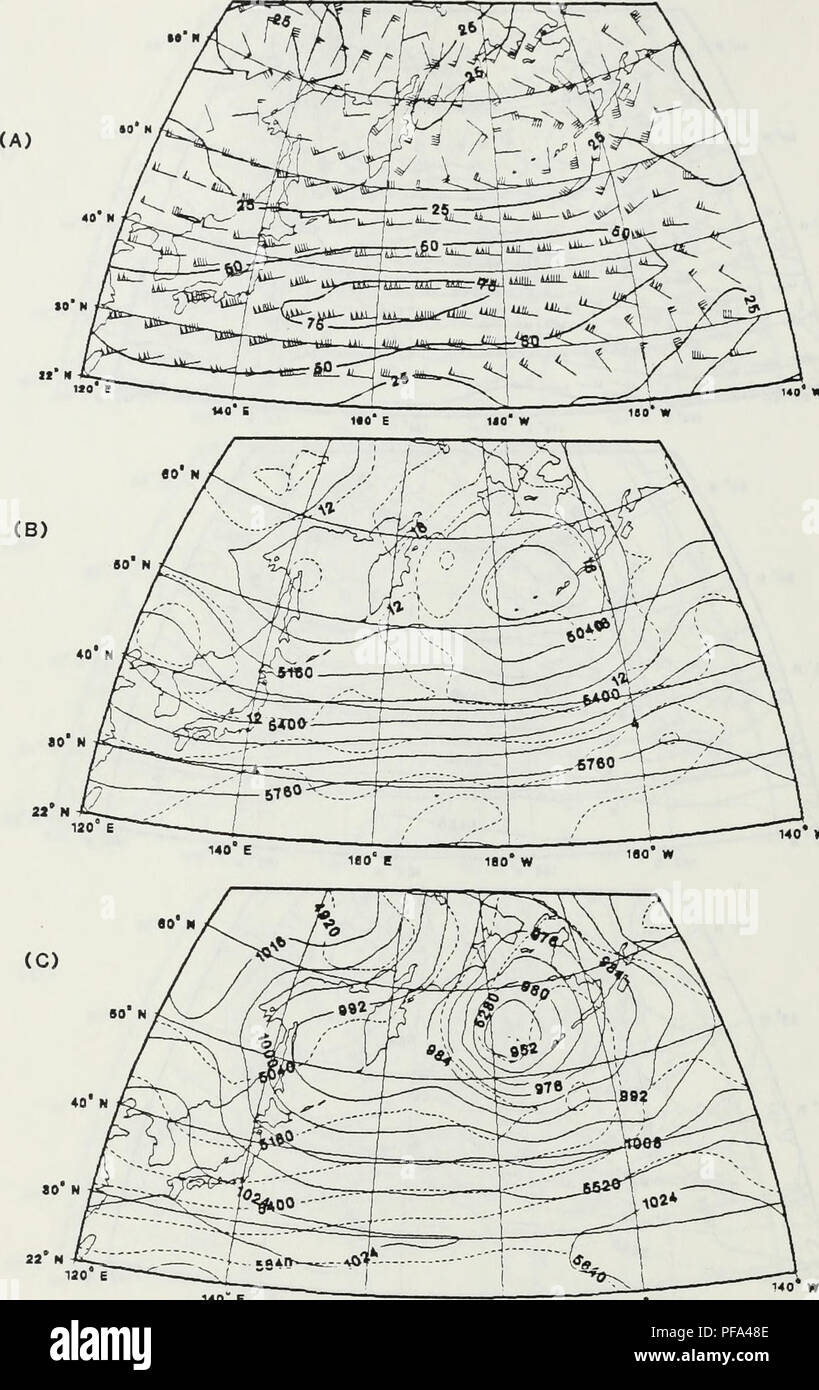 . Diagnostic verification of the GLAS general circulation model as applied to a case of extratropical maritime explosive cyclogenesis.. Meteorology; Oceanography. 140 E 180 B 160 * Figure 21. As in Figure 2 exceot for SAT Prognosis 0000 GMT 16 January 80. Please note that these images are extracted from scanned page images that may have been digitally enhanced for readability - coloration and appearance of these illustrations may not perfectly resemble the original work.. Ebersole, Kenneth A.. Monterey, California: U. S. Naval Postgraduate School Stock Photo