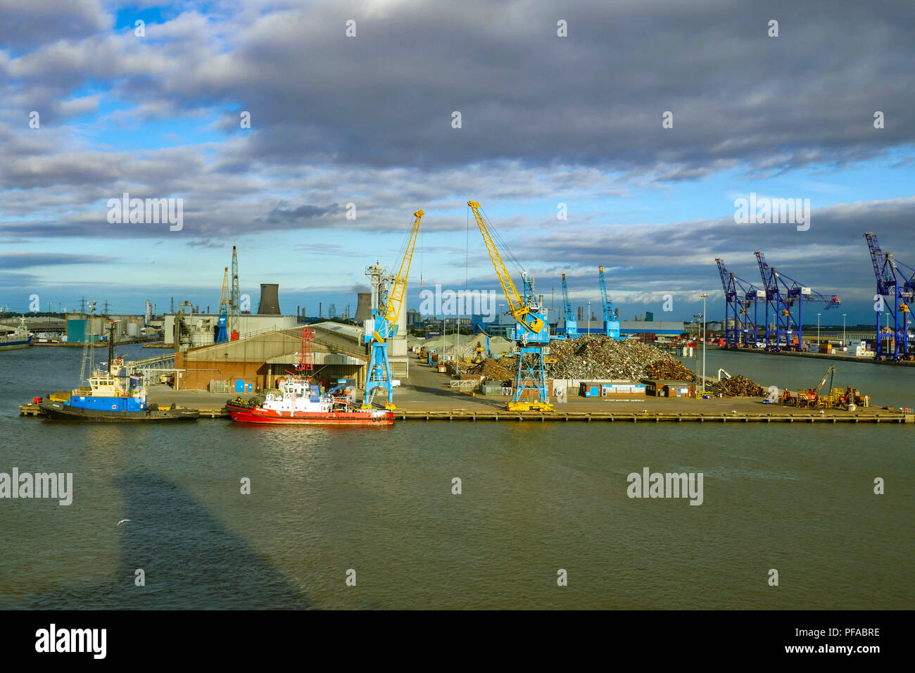 Evening at King Dock, Hull, Yorkshire, UK Stock Photo Alamy