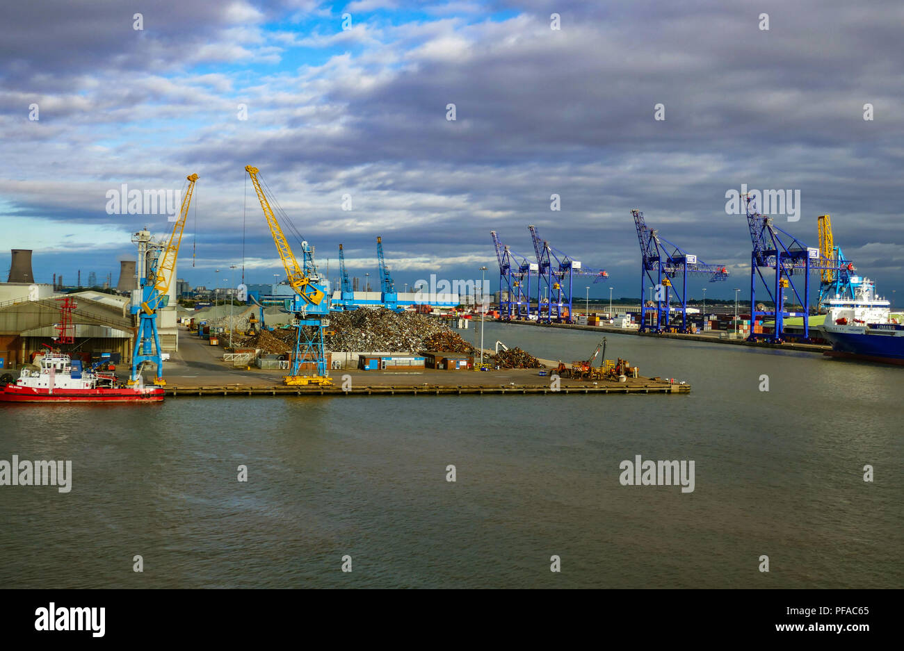 Evening at King Dock, Hull, Yorkshire, UK Stock Photo Alamy