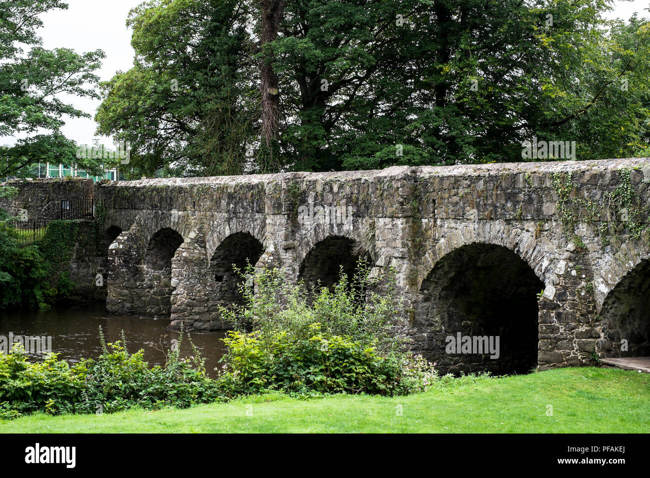 Deerpark Bridge in Antrim Castle Gardens Stock Photo Alamy