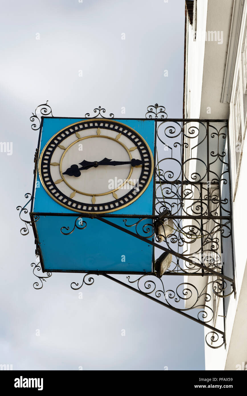 Old Tramways Clock (1897)  St Augustines Parade, Bristol City Centre Stock Photo