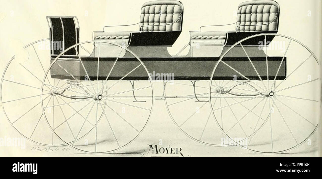 . Designer builder, high grade carriages. H. A. Moyer Carriages (Syracuse, N. Y. ); Horses; Carriage manufacturers and dealers -- New York (State) Syracuse. No. 50 New Perfected Runabout 78. Please note that these images are extracted from scanned page images that may have been digitally enhanced for readability - coloration and appearance of these illustrations may not perfectly resemble the original work.. H. A. Moyer Carriages (Syracuse, N. Y. ). Syracuse, N. Y. : H. A. Moyer Stock Photo