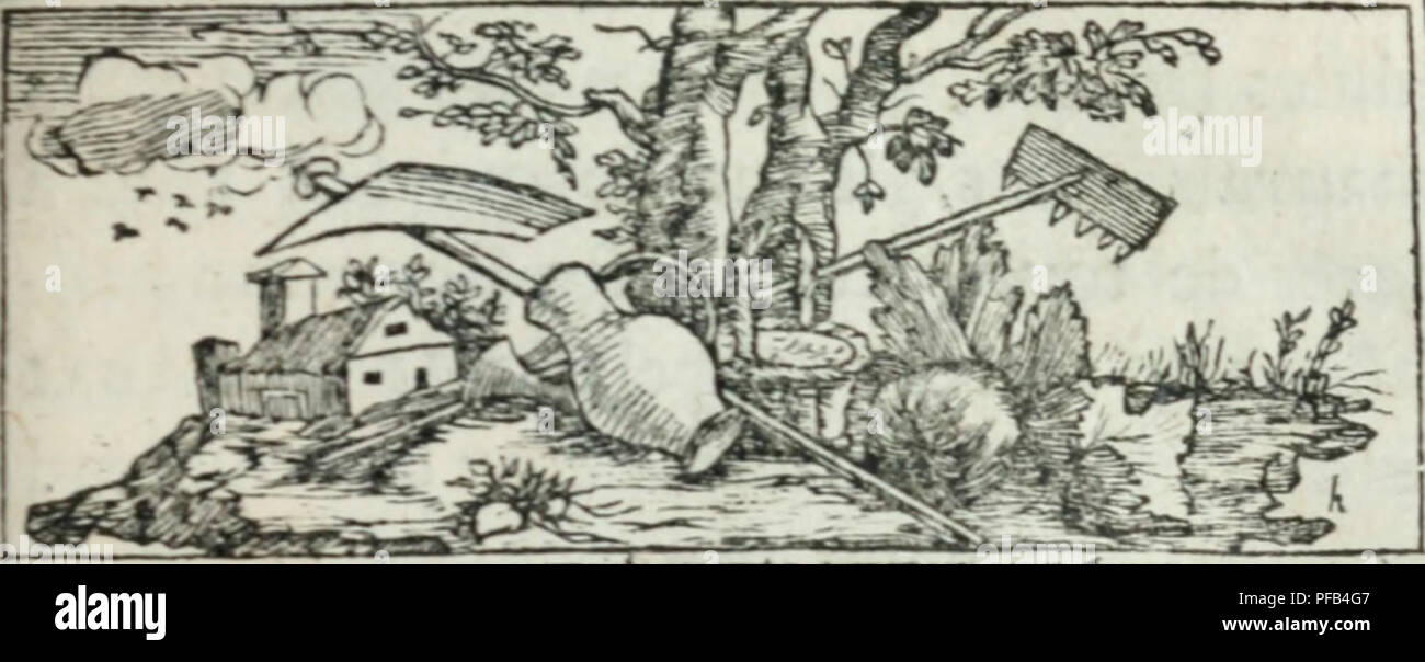 . Dictionnaire pour la théorie et la pratique du jardinage, et de l'agriculture, par principes, et démontrées d'après la physique des végetaux. Gardening. DICTIONNAIRE ÉTYMOLOGIQUE ET RAISONNÉ SUR JARDINAGEp I. Please note that these images are extracted from scanned page images that may have been digitally enhanced for readability - coloration and appearance of these illustrations may not perfectly resemble the original work.. Schabol, Jean-Roger, 1691-1768. Paris, Debure père Stock Photo