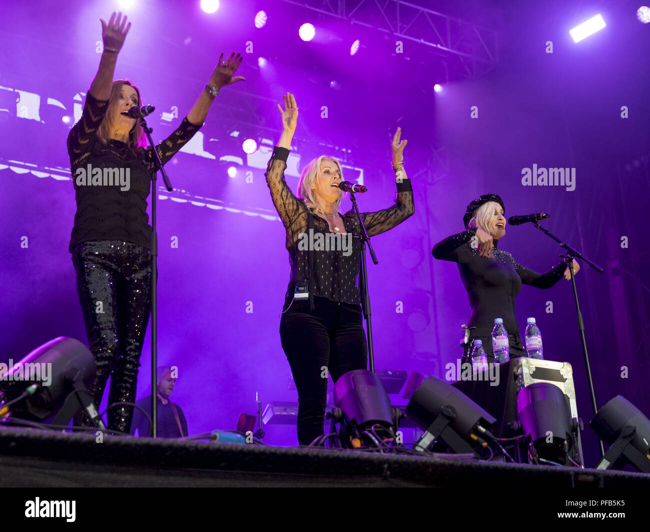 Bananarama performing live at the Edinburgh Castle Featuring: Keren
