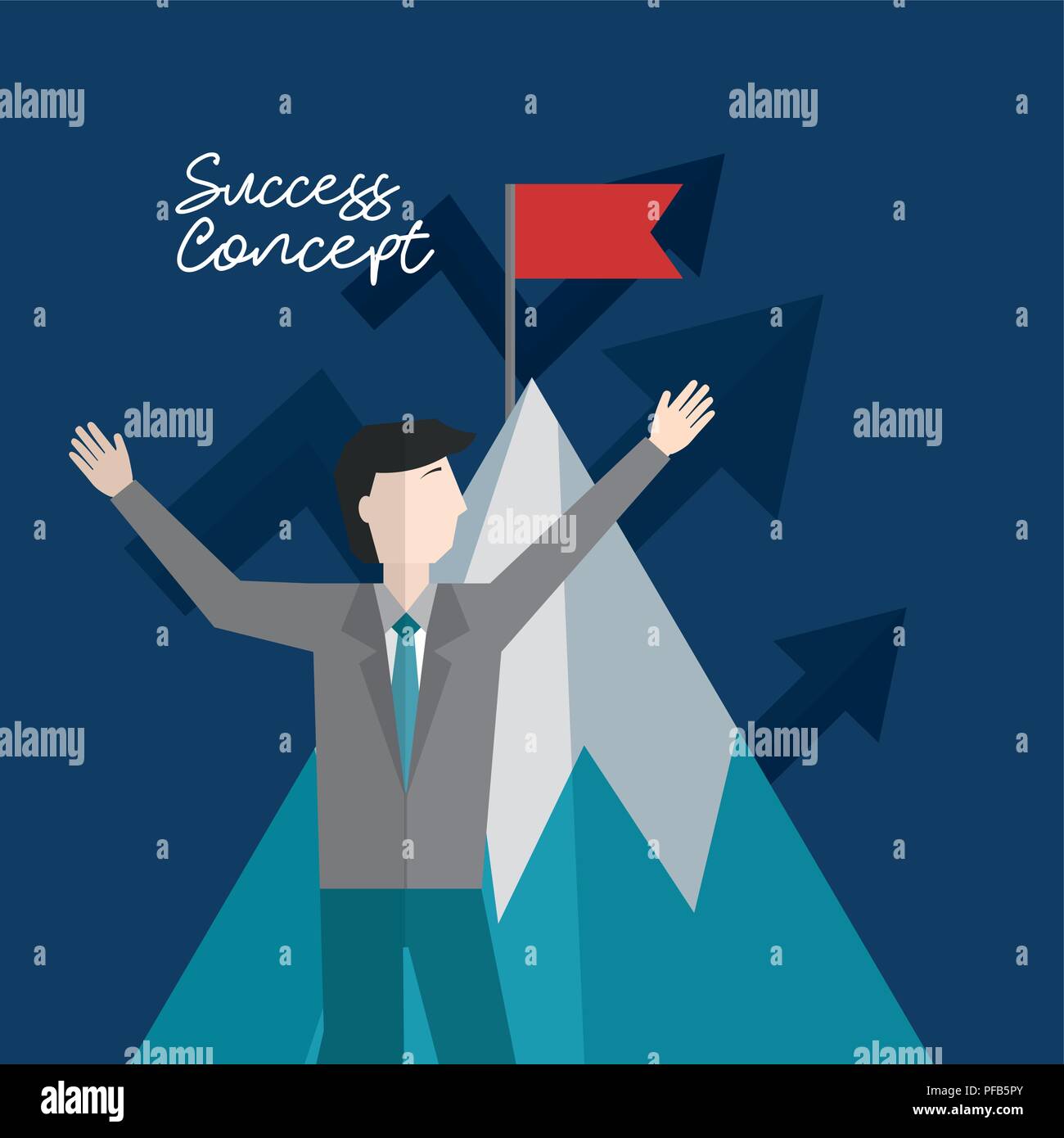 success concept card Stock Vector Image & Art - Alamy