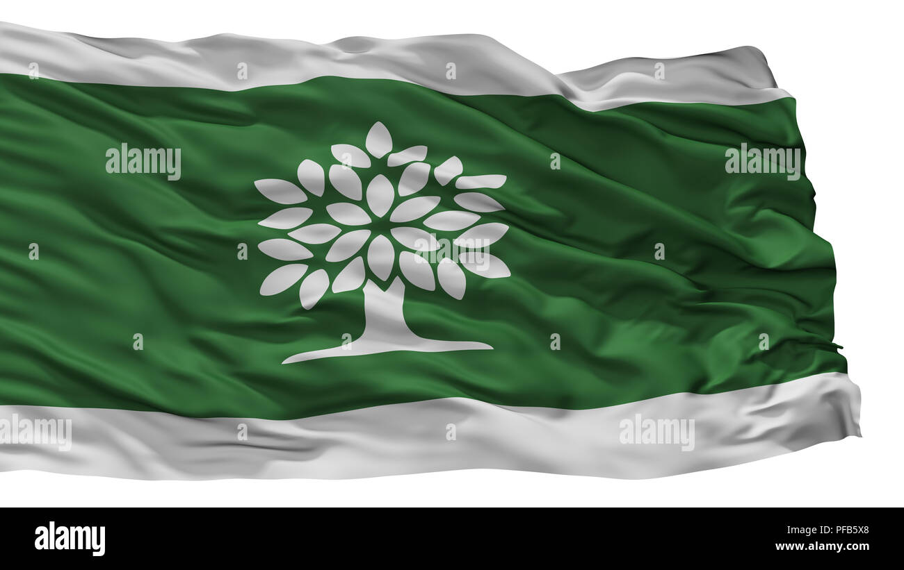 London City Flag, Canada, Ontario Province, Isolated On White