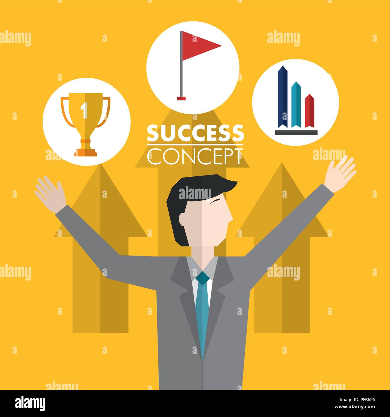 success concept card Stock Vector Image & Art - Alamy