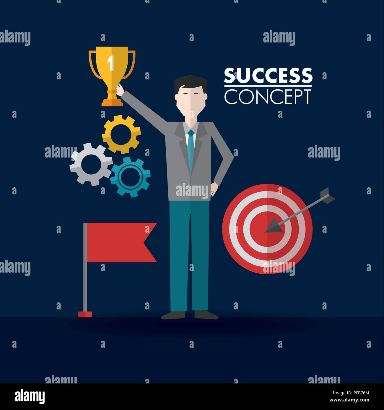 Success Card Frame Vector success concept card Stock Vector Image & Art - Alamy
