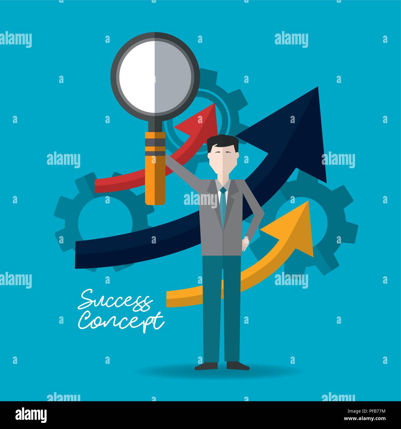 success concept card Stock Vector Image & Art - Alamy