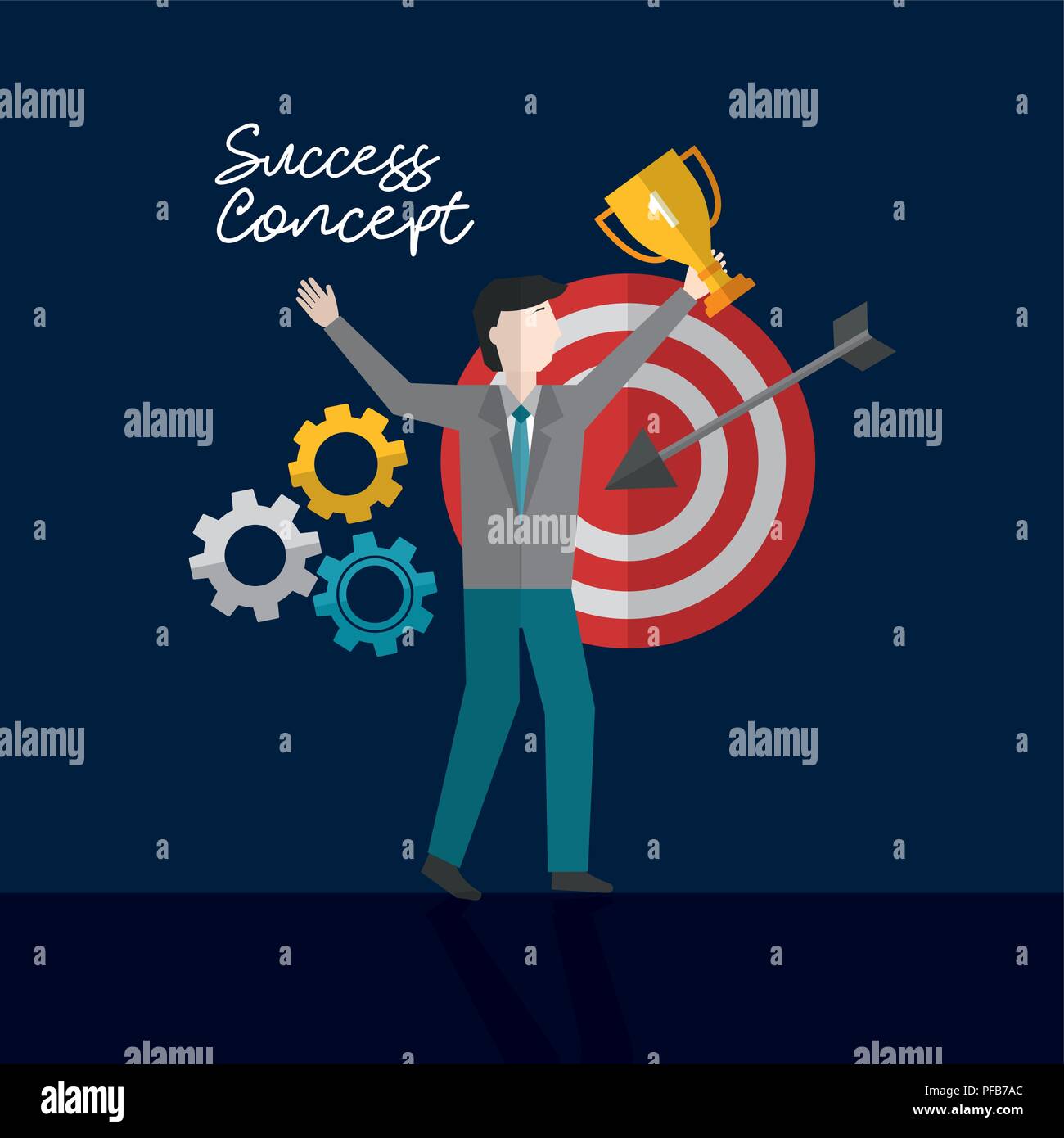 success concept card Stock Vector Image & Art - Alamy