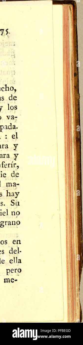 . Descripcion de diferentes piezas de historia natural las mas del ramo maritimo, : representadas en setenta y cinco laminas.. Marine animals; Natural history. :,..... v LAMINA XXXUL í PEZ DE ESPADA. |&gt;0s dos que se presentan son macho, y hembra , y en esta clase tienen mas de media magnitud entre los mayores , y los mas pequeños. El macho tiene quatro va- ras, y quarta de largo, contando la espada. La hembra tiene cinco varas y quarta : el mayor grueso del macho es Je una vara y tres pulgadas * el de la hembra de vara y tercia ; y quatro pulgadas. Se deja inferir, que siendo cierto que en  Stock Photo