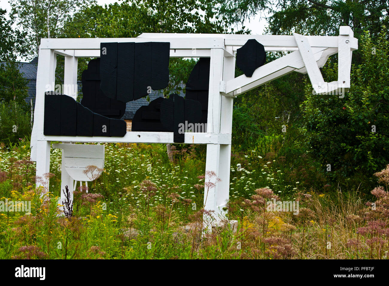 Maine, Cushing, River Land Preserve, Langlois Sculpture Garden