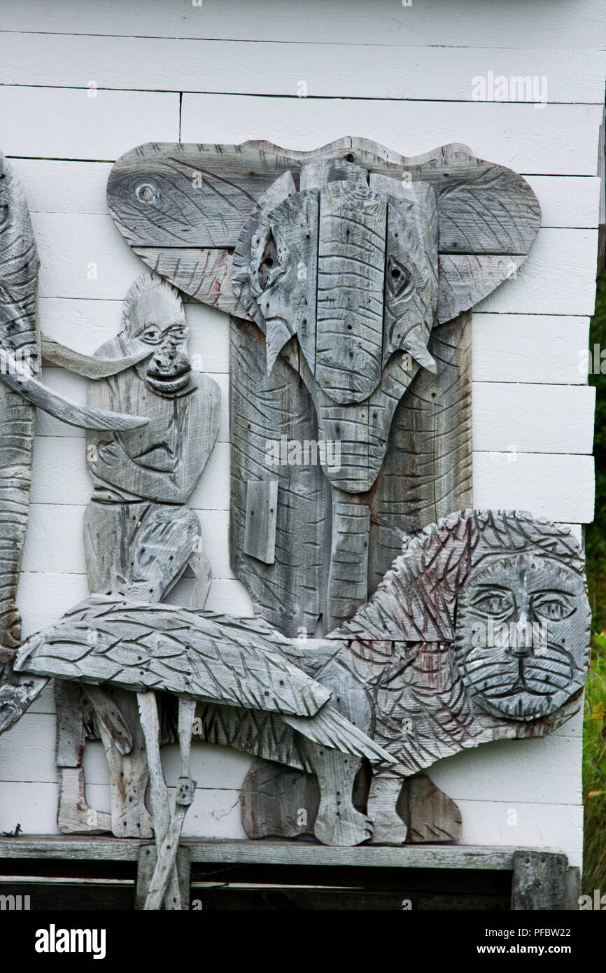 Maine, Cushing, River Land Preserve, Langlois Sculpture Garden