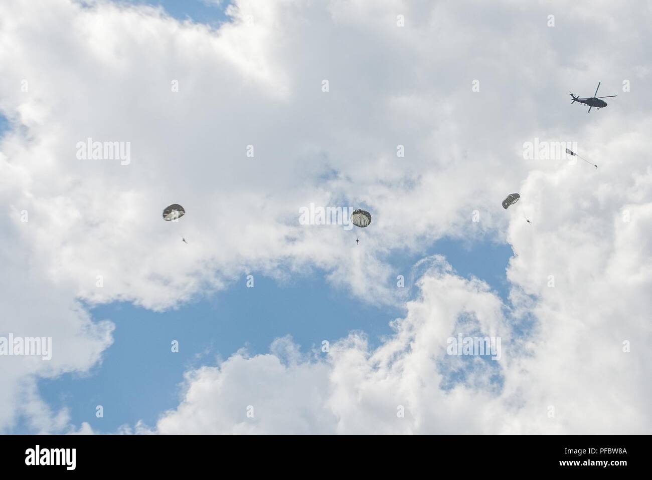 Soldiers from the 6th Ranger Training Battalion, at Camp Rudder ...