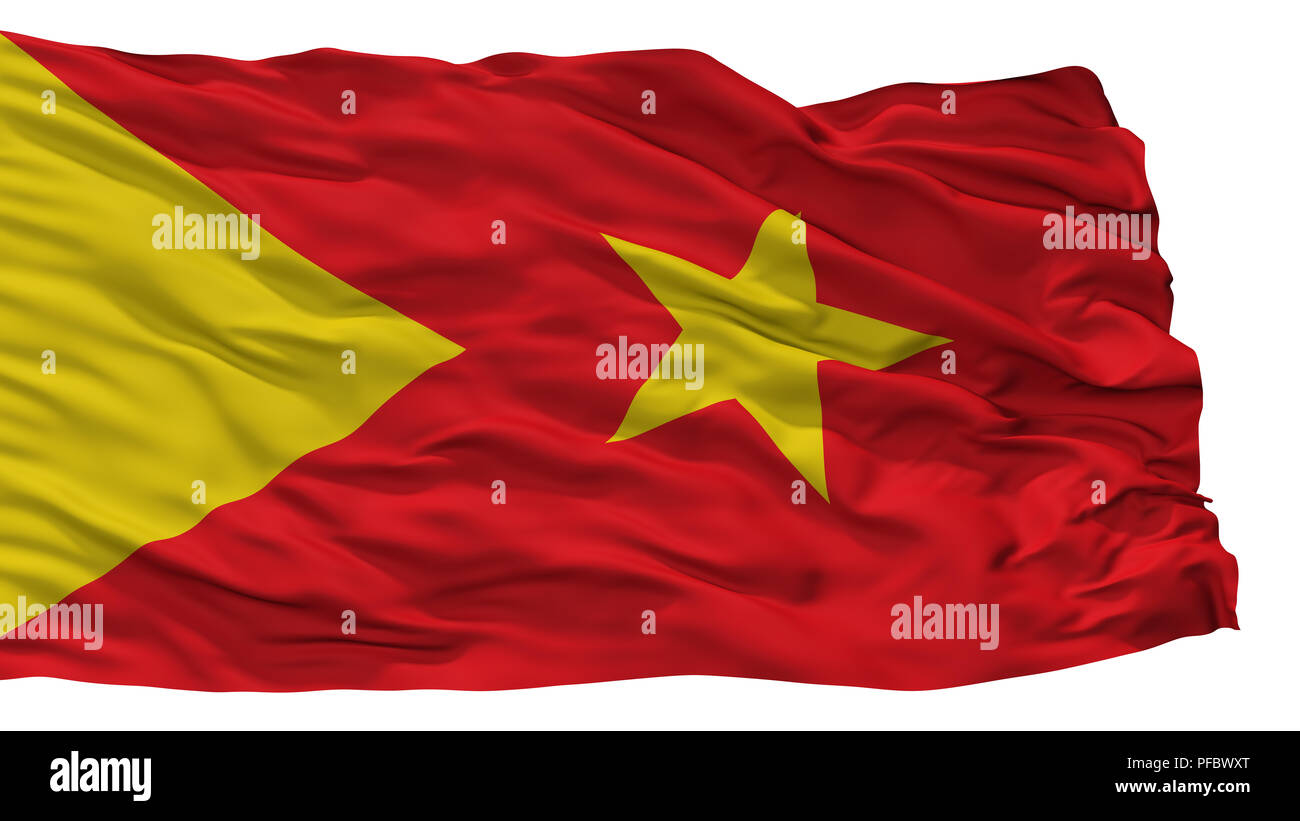 Tigray Region City Flag, Ethiopia, Isolated On White Background Stock