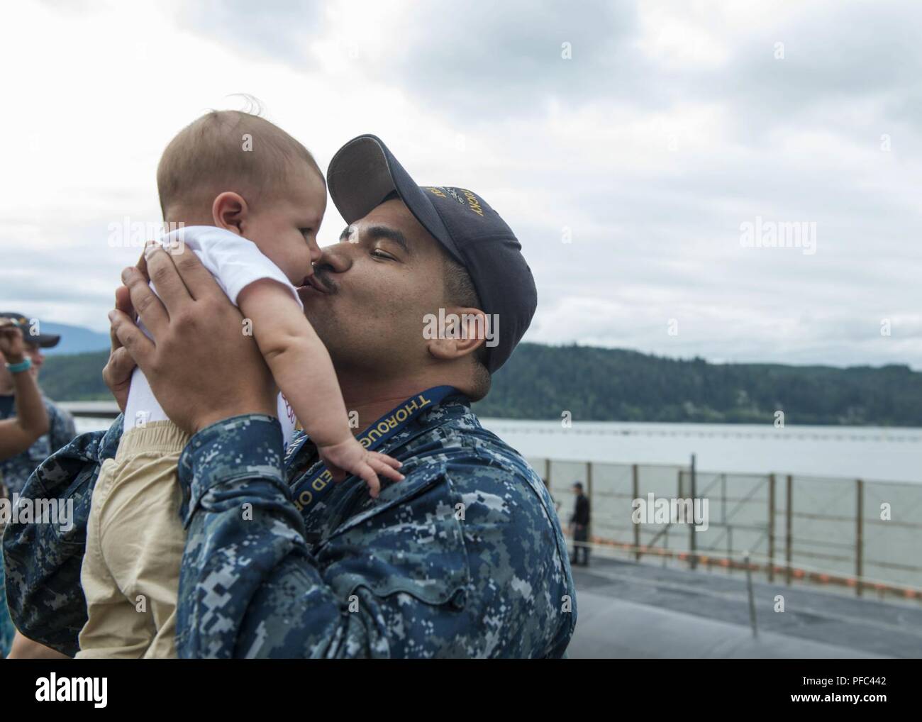 BANGOR, Wash. (June 7, 2018) Fire Control Technician 3rd Class Matthew  Lindsey, from Westville, New Jersey, assigned to the Blue Crew of the  Ohio-class ballistic missile submarine USS Kentucky (SSBN 737), is