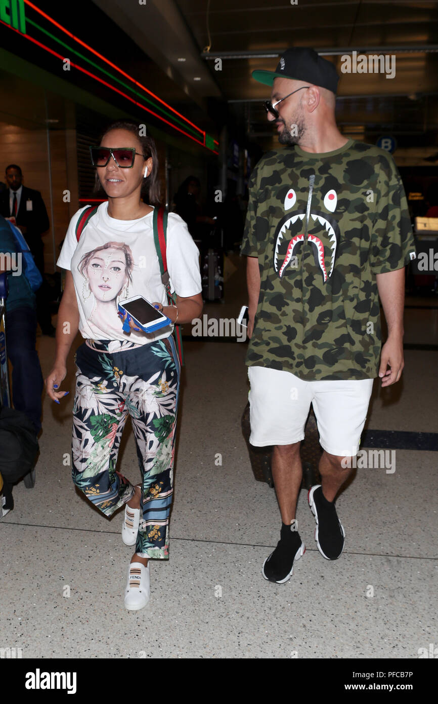 Los Angeles, USA. 21st August 2018. Mel B (Melanie Brown) arrives at