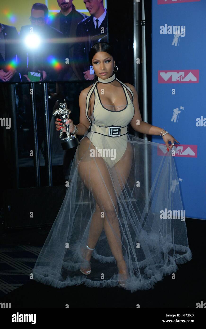Nicki Minaj at arrivals for 2018 MTV VMAs - Arrivals Part 3, Radio City Music Hall, New York, NY August 20, 2018. Photo By: Kristin Callahan/Everett Collection Stock Photo