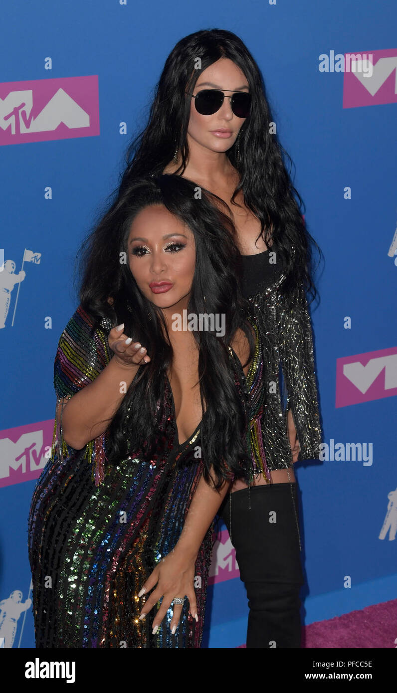 New York, NY, USA. 20th Aug, 2018. Nicole 'Snookie' Polizzi and