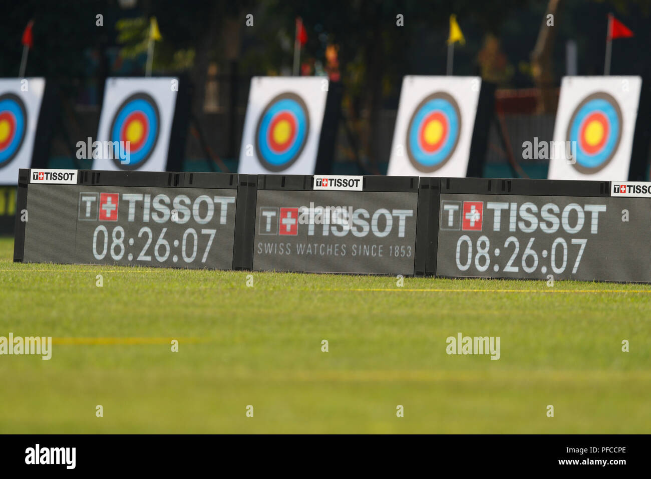Jakarta, Indonesia. 21st Aug, 2018. General view Archery Women's Recurve Individual Ranking