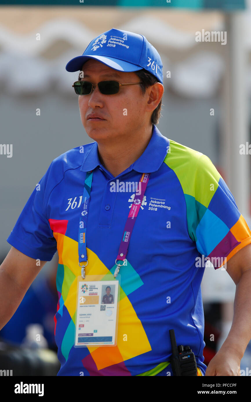 Jakarta, Indonesia. 21st Aug, 2018. Junji Ozawa (JPN) Archery Women's Recurve Individual
