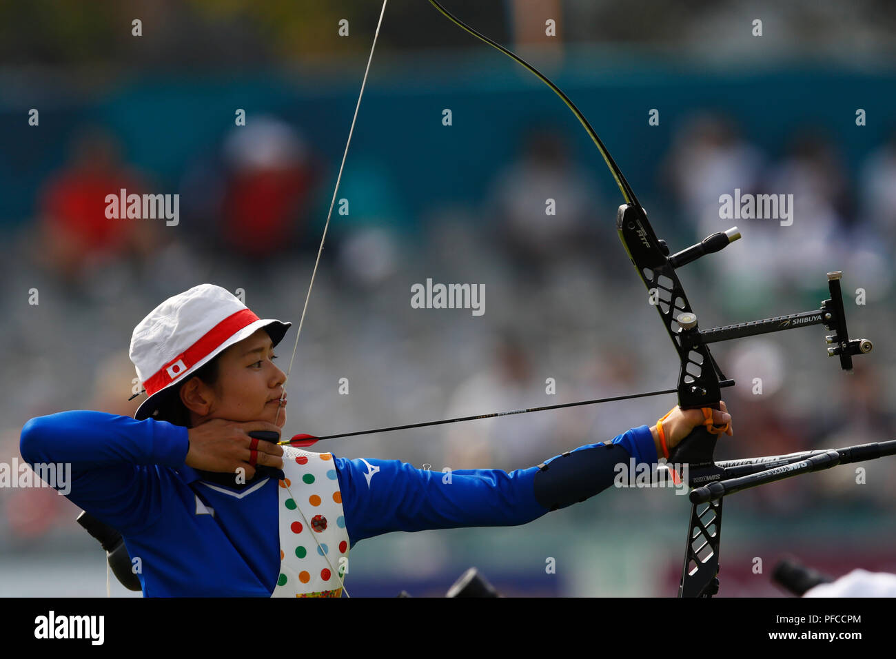 Jakarta, Indonesia. 21st Aug, 2018. Kaori Kawanaka (JPN) Archery Women's Recurve Individual